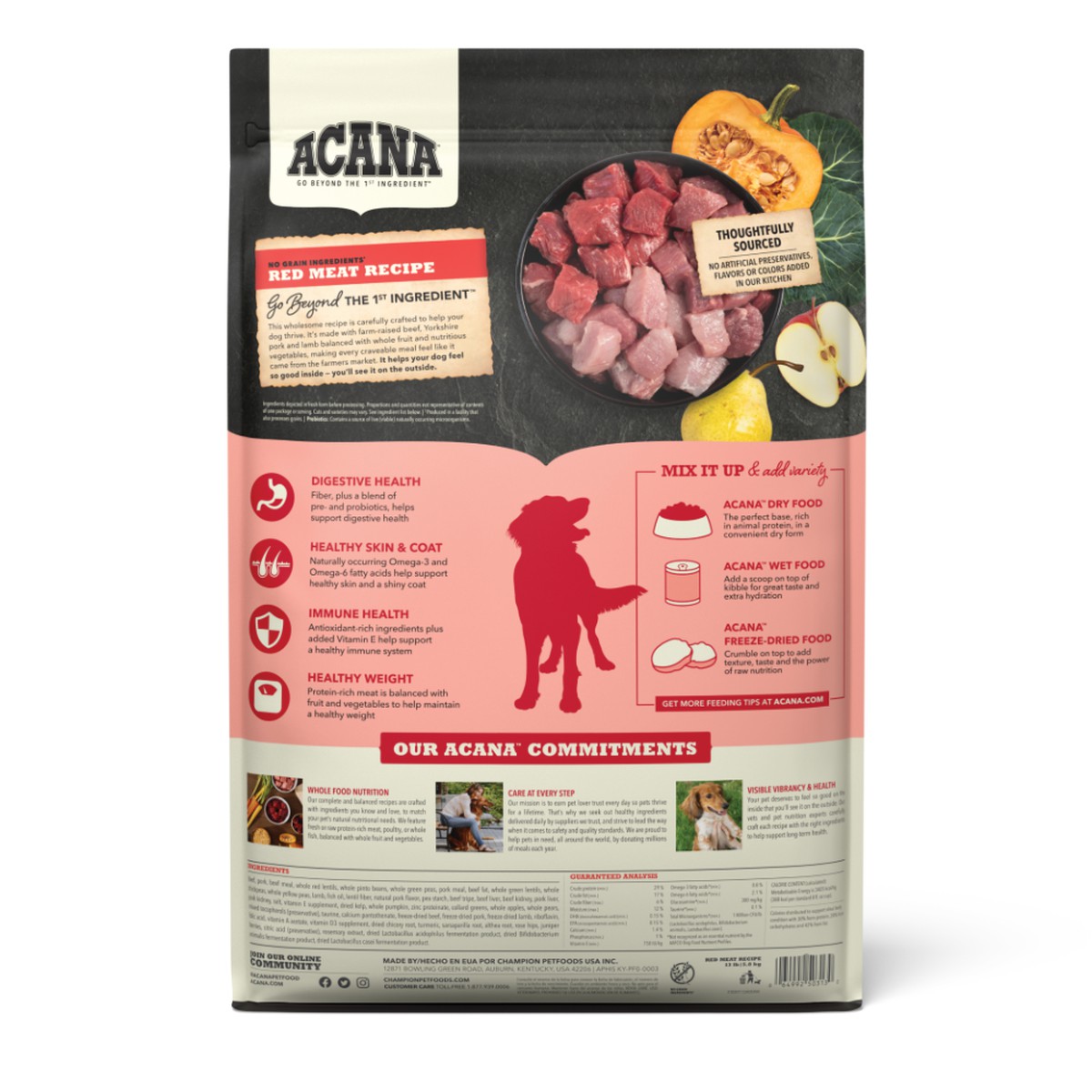 Acana Red Meat Grain Free Dry Dog Food 4.5lb | 361504EBD